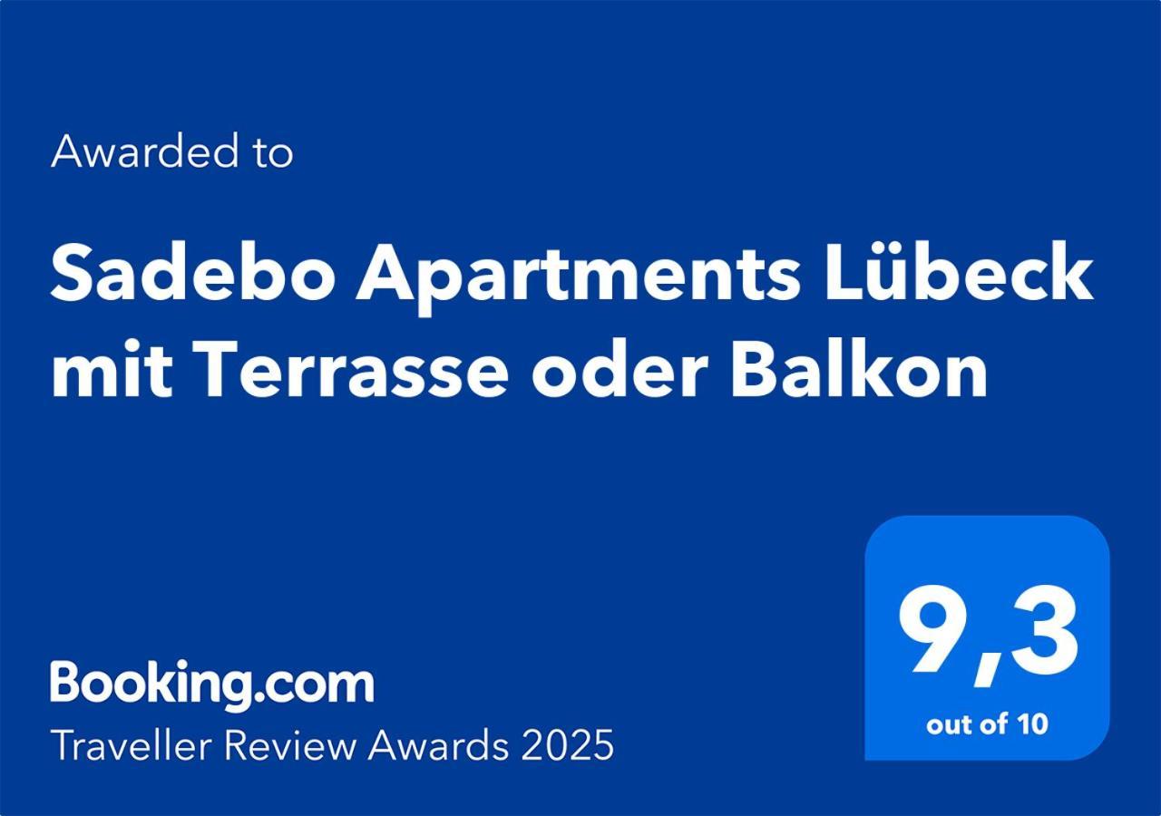 Sadebo Apartments Luebeck Mit Terrasse Oder Balkon מראה חיצוני תמונה